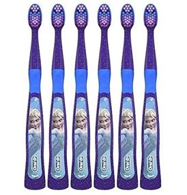 img 4 attached to 👧 Oral-B Kids Frozen Characters Toothbrush for Girls over 3 Years Old, Extra Soft (Pack of 6)