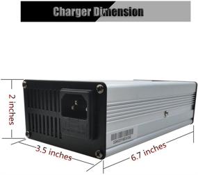 img 3 attached to 🔋 48V Lithium Battery Charger - 13S, Trickle Charger for E-Bike/Motorcycle - 54.6V 4A Anderson Connector