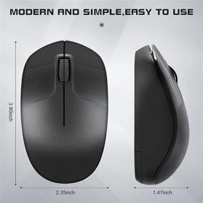 img 1 attached to 🖱️ Tech-Savvy COCNI Wireless Mouse: Cordless Mobility, Noiseless Operation, and Ergonomic Design!