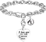 ❤️ personalized back to school heart charm bracelet for women, girls & loved ones logo