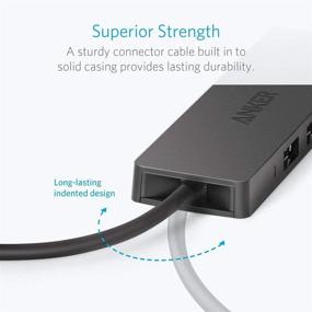 img 1 attached to 🔌 Anker Ultra Slim USB 3.0 Data Hub for Macbook, Mac Pro/mini, iMac, Surface Pro, XPS, Notebook PC, USB Flash Drives, Mobile HDD, and More