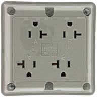 🔌 leviton 21254 gy нулевой промышленный розеточный разъем. логотип