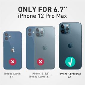 img 3 attached to 📱 i-Blason Cosmo Series Case for iPhone 12 Pro Max 6.7 inch (2020 Release) - Slim Full-Body Stylish Protective Case with Built-in Screen Protector (Ocean)