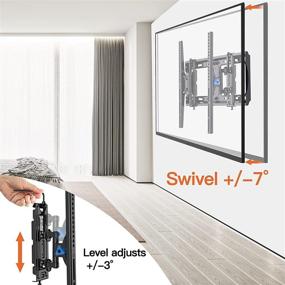 img 1 attached to 📺 Perlegear Advanced Tilt TV Wall Mount for 40-90 Inch QLED, OLED, LCD 4K Flat or Curved Large TVs, Full Tilting Extendable Swivel TV Bracket suitable for 16-24 inch Studs, Max VESA 600x400mm & 132lbs