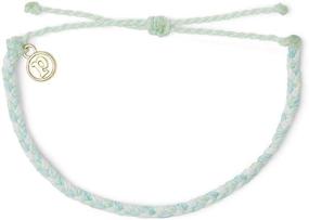 img 3 attached to 🌈 Pura Vida Mini Braided Bracelet with Plated Charm: Adjustable and Stylish!