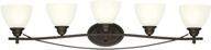 💡 westinghouse lighting elvaston 5-light indoor wall fixture, oil rubbed bronze finish, frosted glass логотип