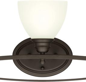 img 2 attached to 💡 Westinghouse Lighting Elvaston 5-Light Indoor Wall Fixture, Oil Rubbed Bronze Finish, Frosted Glass