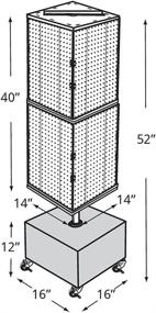 img 1 attached to Azar 701415 BLK Standard Interlocking Pegboard