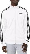 adidas men's 3-stripes tricot track jacket - essential athletic wear логотип