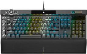 img 4 attached to 🔥 Corsair K100 RGB Mechanical Gaming Keyboard: Cherry MX Speed RGB Silver Keyswitches, AXON Hyper-Processing, 44-Zone RGB LightEdge, PBT Double-Shot Keycaps