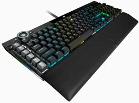 img 3 attached to 🔥 Corsair K100 RGB Mechanical Gaming Keyboard: Cherry MX Speed RGB Silver Keyswitches, AXON Hyper-Processing, 44-Zone RGB LightEdge, PBT Double-Shot Keycaps