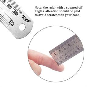 img 1 attached to 📏 Accurate Measurements Made Easy with ZZTX Classic Stainless Straight Measuring