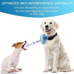 img 2 attached to Rechargeable Humane Dog Bark Collar for Small Dogs 5-15lbs - Beep Vibration Shock Training Collar for All Dog Breeds