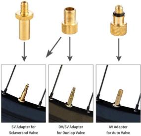 img 3 attached to Premium Brass Presta and Schrader Valve Adapter Kit - 16PCS, Including Ball Pump Needle - Ideal for Inflation Devices and Accessories, Fits Standard Pump or Air Compressor