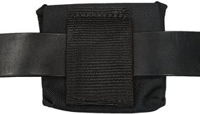 img 2 attached to 🧤 Black Latex Glove Pouch - EMS EMT Firefighter Police Medical Glove Holder by LINE2design, Fits 6 Pairs of Disposable Gloves