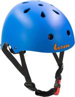 lanovagear kids bike helmet - adjustable toddler helmet with impact resistance and ventilation for multi-sport activities like cycling and skateboarding logo