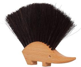 img 2 attached to 🦔 Redecker Hedgehog Table Brush | Natural Horsehair Bristles | 4.5 x 5.5 inches | Versatile Hand Brush with Decorative Shape | Made in Germany