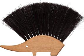 img 4 attached to 🦔 Redecker Hedgehog Table Brush | Natural Horsehair Bristles | 4.5 x 5.5 inches | Versatile Hand Brush with Decorative Shape | Made in Germany