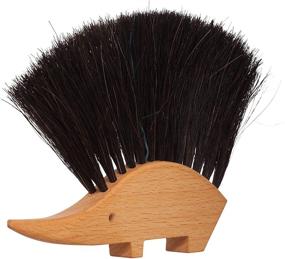 img 3 attached to 🦔 Redecker Hedgehog Table Brush | Natural Horsehair Bristles | 4.5 x 5.5 inches | Versatile Hand Brush with Decorative Shape | Made in Germany