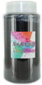 img 1 attached to 🖤 Craft and Decoration Glitter - 1.10 Pound Bottled Craft Glitter (Black)