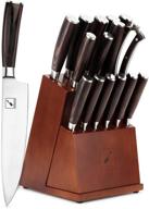 🔪 imarku 16-pieces premium kitchen knife set: ultimate german stainless steel knives with block and sharpener logo
