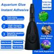 aquarium cyanoacrylate，black upgraded packaging instant logo
