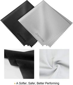 img 3 attached to 🧽 Lint Free Microfiber Cleaning Cloths - Perfect for Eyeglasses, Glass, Cameras, Cell Phones, Laptops, LCD TVs, and More (12 Pack)