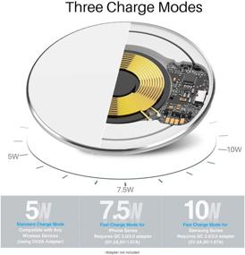 img 3 attached to TOZO W3 Mini Wireless Charger Thinnest Fast Charging Pad With Aviation Aluminum Computer Numerical Control Technology Sleep-Friendly Sliver (NO AC Adapter)