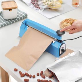 img 3 attached to 🔒 8 Inch Impulse Commercial Bag Sealer - Konmee Heat Sealing Machine for Mylar, Cereal, Plastics, and Polythene Bags - Includes Repair Kit