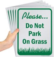 smartsign please park grass polystyrene logo