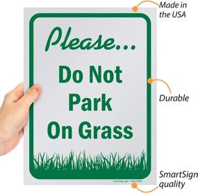 img 3 attached to Smartsign Please Park Grass Polystyrene