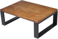 🪑 rorkee wood step stool: 350 lbs load capacity, bedside & kitchen stool for adults - light walnut finish logo