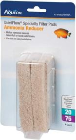 img 1 attached to 🐠 Aqueon QuietFlow Ammonia Reducer 20/75 Specialty Filter Pads - 12ct (3 x 4ct) - Effective, Odor-Controlling Aquarium Maintenance