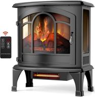 🔥 nooknova 22’’ electric fireplace heater - stunning 3d flame, easy remote control, adjustable thermostat & overheat protection - infrared stove logo