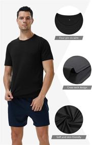 img 1 attached to YOMOVER Men's Workout T Shirts 3 Pack - Stay Cool, Quick Dry, Perfect for Running, Fishing, Sports, Gym, and Home