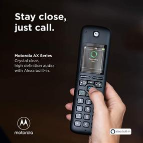 img 3 attached to 📞 Беспроводной телефон Motorola AXH01 DECT 6.0 с умной функцией автоответчика и Alexa - 1 беспроводной трубка включена.