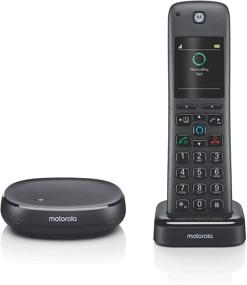 img 4 attached to 📞 Беспроводной телефон Motorola AXH01 DECT 6.0 с умной функцией автоответчика и Alexa - 1 беспроводной трубка включена.