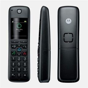 img 1 attached to 📞 Беспроводной телефон Motorola AXH01 DECT 6.0 с умной функцией автоответчика и Alexa - 1 беспроводной трубка включена.