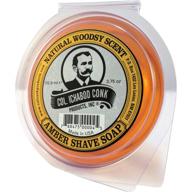 🪒 unleash the power of colonel ichabod conk amber super bar shave soap - extra large 3-3/4 oz for a superior shaving experience logo