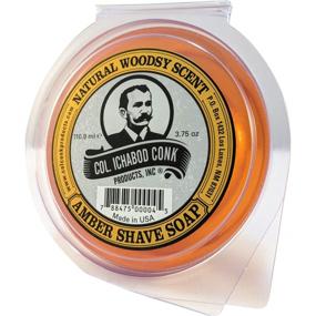 img 3 attached to 🪒 Unleash the Power of Colonel Ichabod Conk AMBER Super Bar Shave Soap - Extra Large 3-3/4 oz for a Superior Shaving Experience