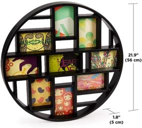 img 3 attached to 🖼️ Umbra Luna Collage Picture Frame: Large 4x6 Wall Décor in Black (21.9 x 21.9 x 1.8)