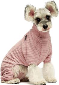 img 3 attached to 🐾 Fitwarm Turtleneck Knitted Dog Sweater: Stylish Pajamas for Cozy Winter Comfort - Perfect for Dogs & Cats!