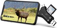 📸 game & trail camera sd card reader viewer: ideal for hunting, outdoor sports, and home security logo