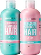 ✨ hairburst sls free shampoo and conditioner, moisturizing for longer strong hair, all hair types, parabens free, color safe, 2 bottles x 350 ml logo