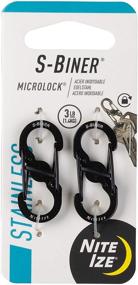 img 4 attached to 🔒 Nite Ize S-Biner MicroLock Key Holder with Locking Mechanism: Stainless-Steel, Black