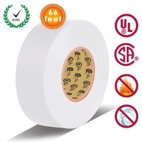 img 3 attached to 🔌 LYLTECH White Electrical Tape - 66ft x 3/4 inch x 0.07 mil, UL/CSA Certified, Waterproof & Flame Retardant, Strong Adhesive, -10℃ to 80℃