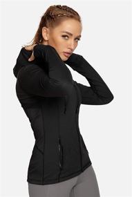 img 1 attached to QUEENIEKE Hoodie Jacket Running Pockets Women's Clothing