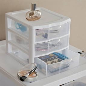 img 4 attached to Tribello Organizer Plastic Drawers Storage