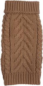 img 2 attached to 🐶 Fabdog Turtleneck Chunky Dog Sweaters – Cozy, Vibrant, Insulating – Winter Attire for Puppies & Large Dogs – Sizes 8” to 24”