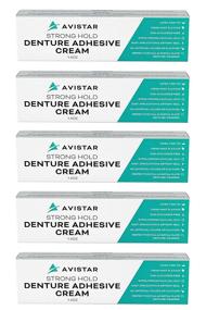 img 1 attached to Denture Adhesive Cream (5 Pack) - Strong Hold with Easy Application &amp; Refreshing Mint Flavour - Zinc &amp; Fluoride Free